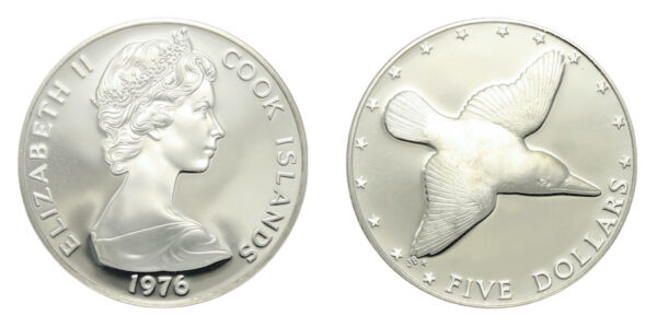 Cook islands silver birds coins the kingfisher