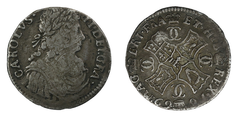 Scotland charles the second Merk coin 1669