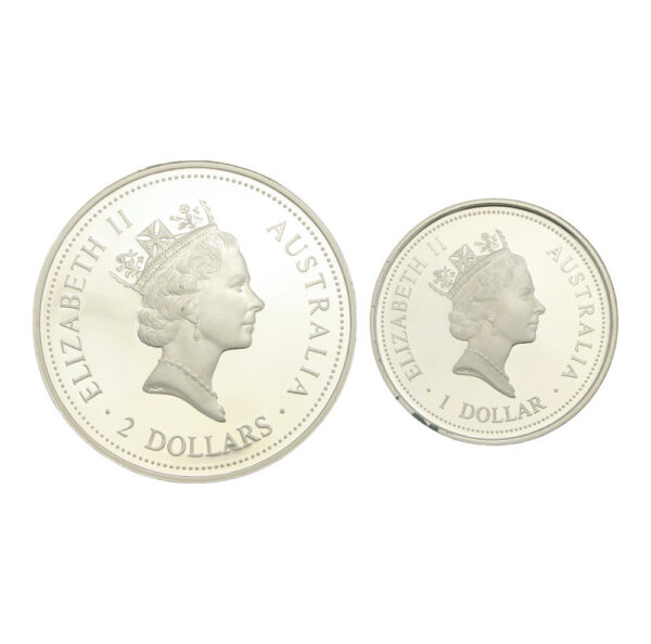 Silver kookaburra coins 1997