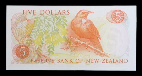 Tui bird new zealand five dollars star note uncirculated