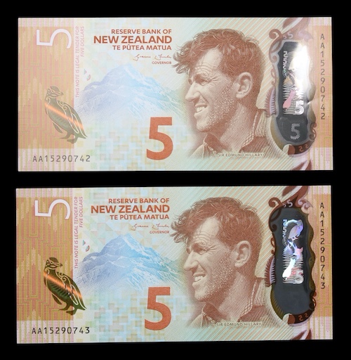 Edmund hillary five dollars 2015