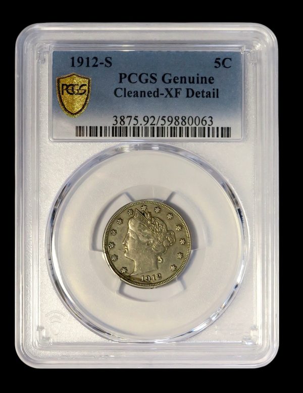 United states nickel 1912s rare date