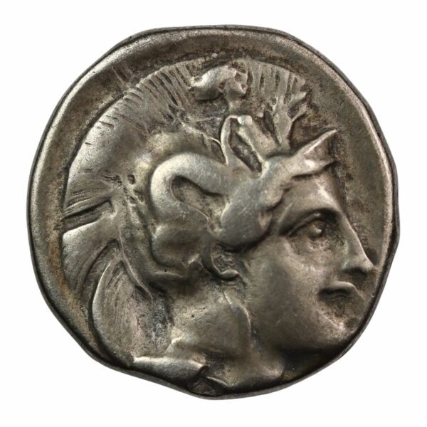 Ancient greek silver nomos thurii