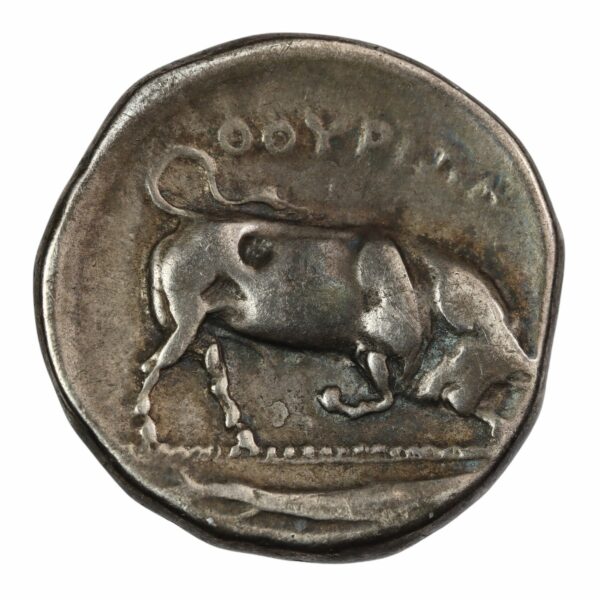 Ancient greek ar nomos coin 350 to 300 bc