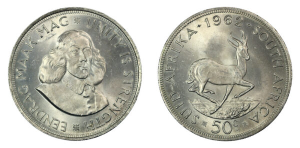 South africa fifty cents 1962