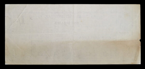 New zealand early and rare postal note dunedin 1891