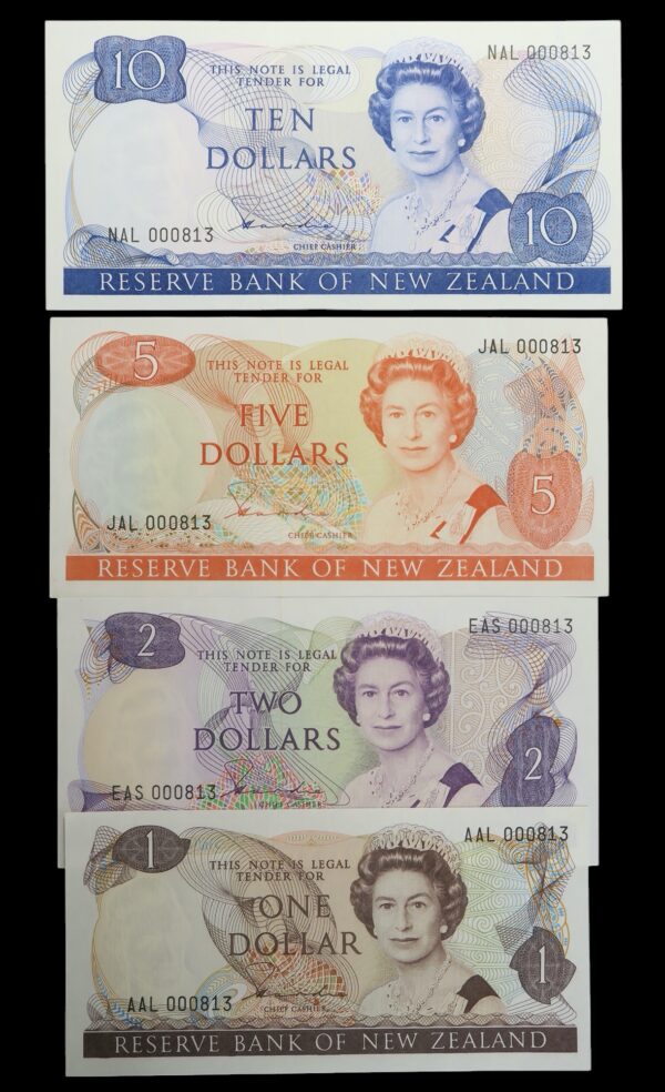 Collectors banknotes set from new zealand