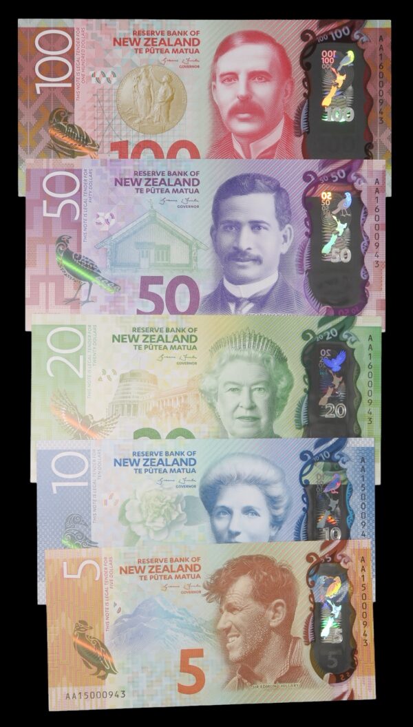 Quality new zealand banknotes new designs