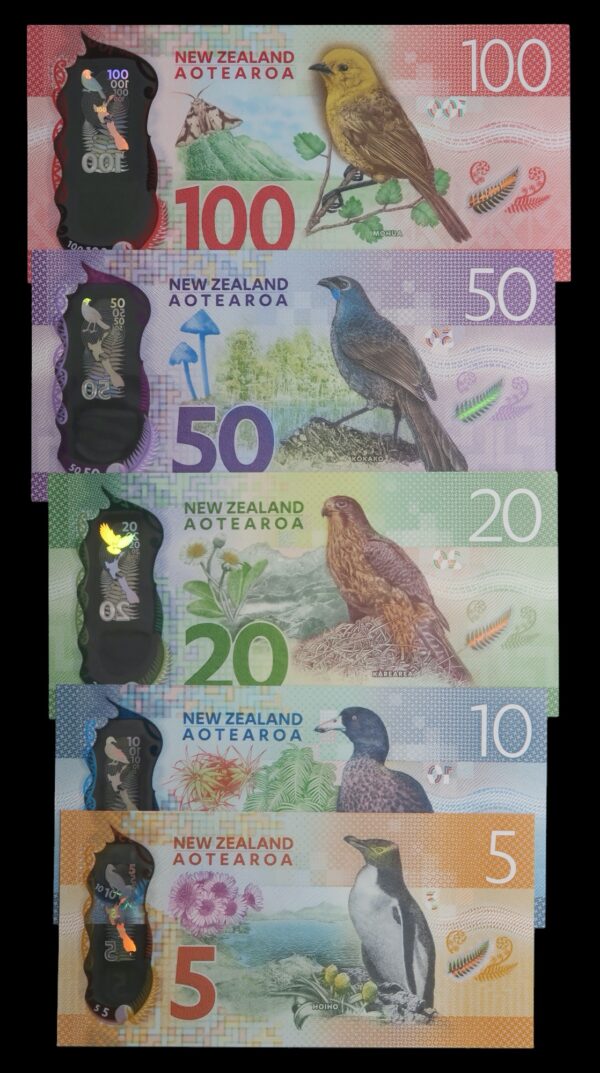 New zealand series 7 banknote set 2016