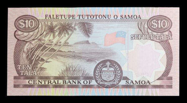 Western samoa ten tala banknote 2005