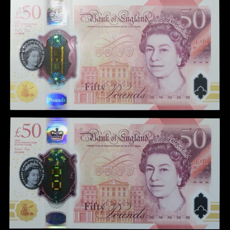 Bank of england 50 pounds 2020