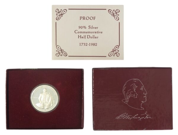 George washington proof half dollar 1982