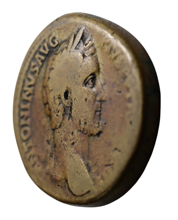 Large bronze sestertius rome mint ad 151 to 152