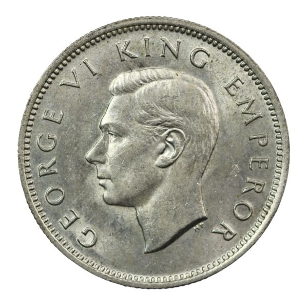 King george sixth silver shillings New Zealand