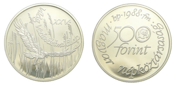 World wildlife fund silver coins