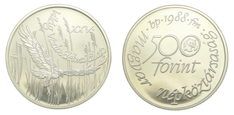 World wildlife fund silver coins