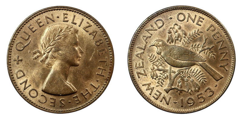 Tui penny 1953 uncirculated
