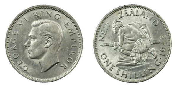 New zealand 1945 shilling