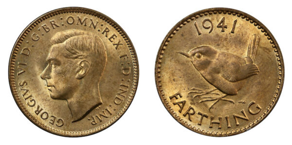 British wren farthing 1941