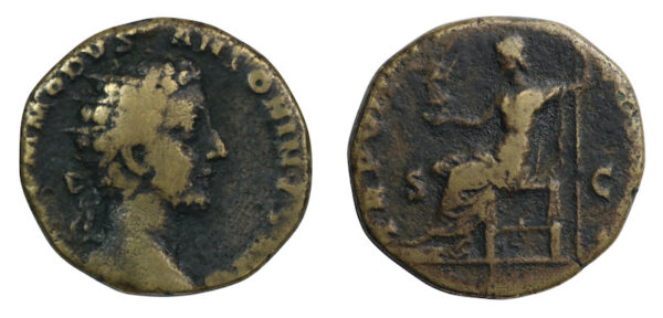 Commodus as coin ad 177 to 192