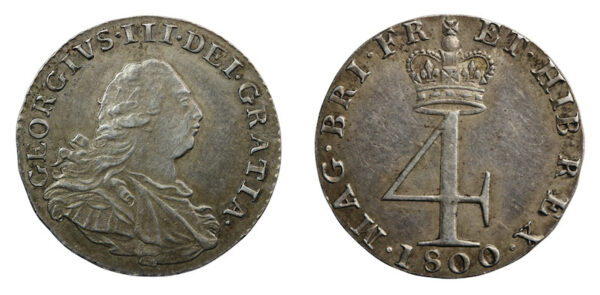 George third maundy fourpence 1800