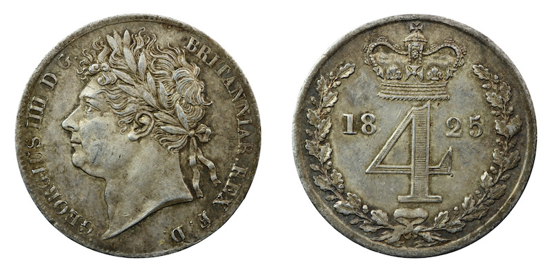 George fourth fourpence1825