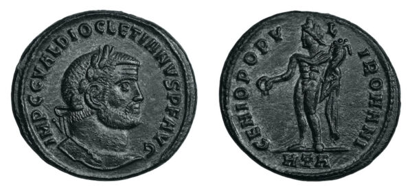 High grade roman follis coin