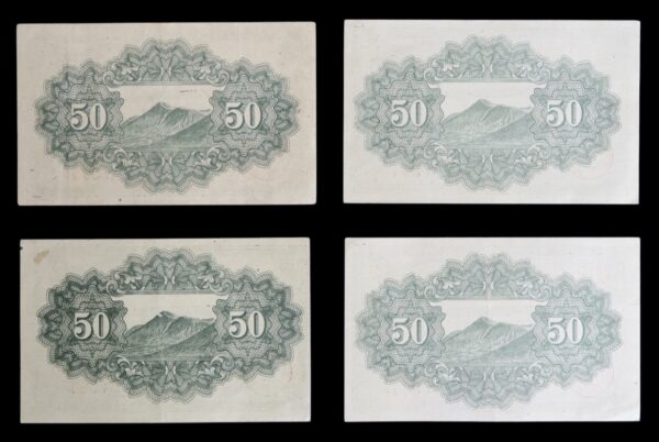 Japan 50 sen banknotes 1945
