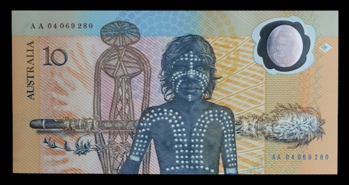 Australian commemorative ten dollar note 1988