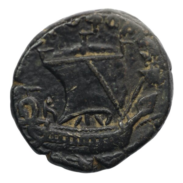 Nero tetradrachn galley in sail provincial coinage