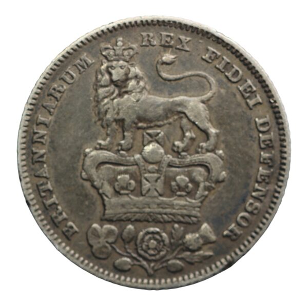 George the fourth silver sixpence 1826