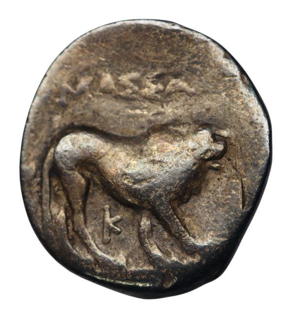 Massalia lion drachm struck in gaul