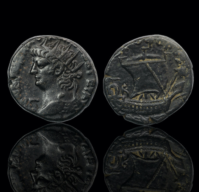 Nero provincial tetradrachm alexandria egypt