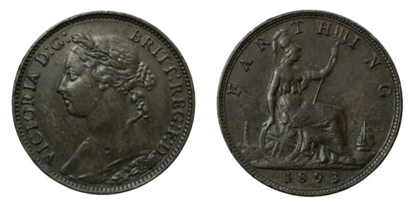 1993 british bronze farthing