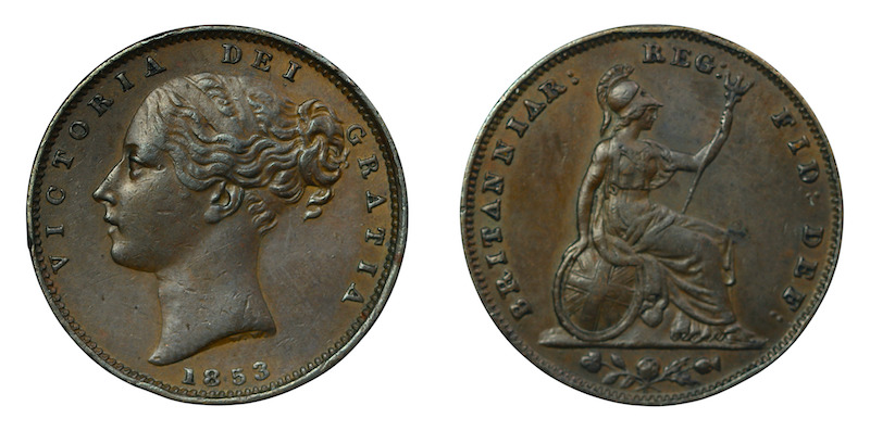 Victoria farthing 1853