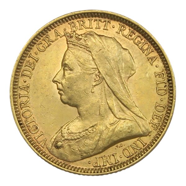 Queen Victoria old head gold sovereign 1894m