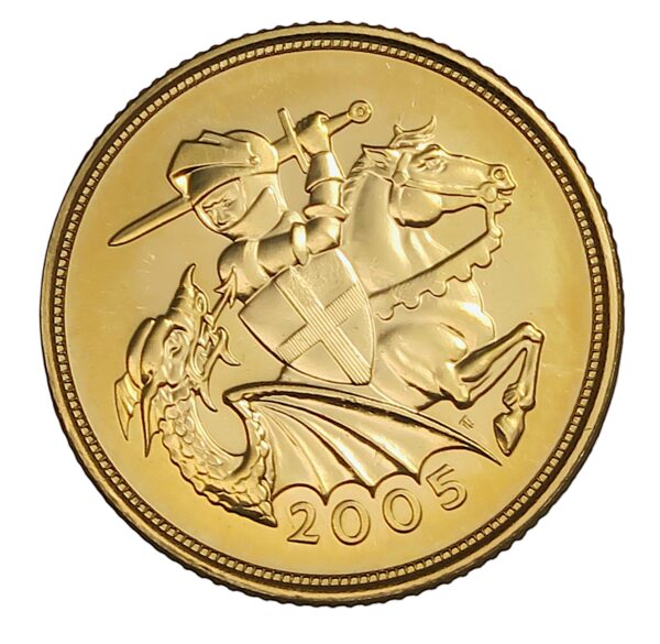 Isle of man gold bullion sovereigns 2005