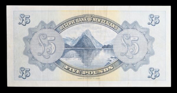 New zealand five pounds 1934