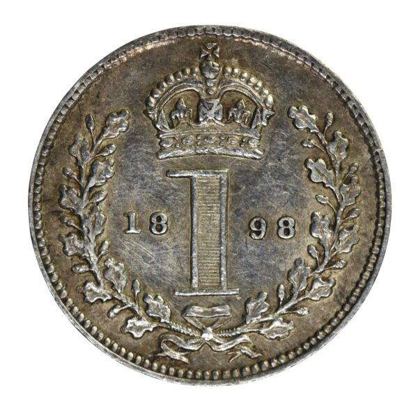 Great britain maundy money one penny 1898