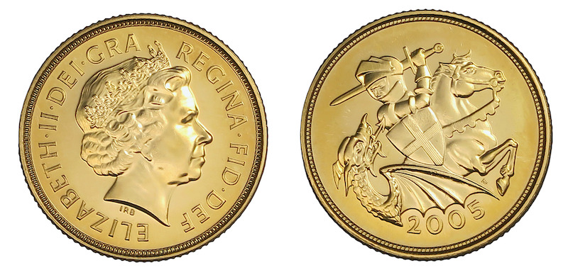 Gold coins from the Isle of Man