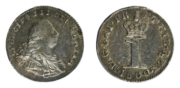 George third maundy penny 1800
