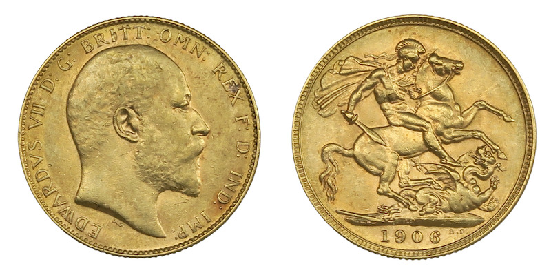 British colonial sovereigns australia 1906p