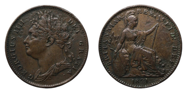 George fourth farthing 1821