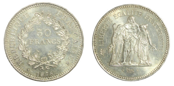 French 50 francs 1978