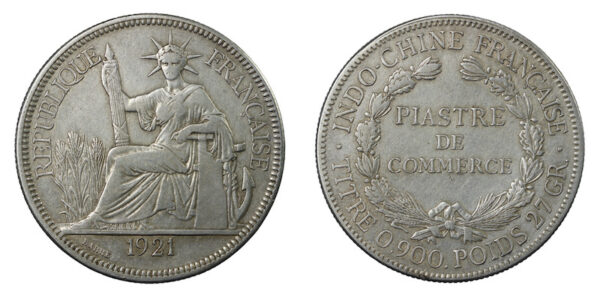 French indo china piastre 1921