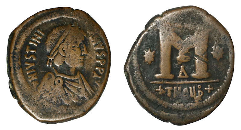 Byzantine first Follis Antioch mint