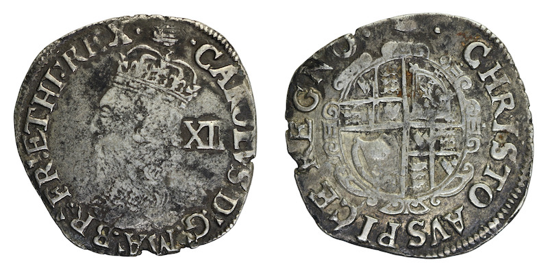 Hammered shilling 1636 to 1638
