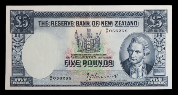 New zealand five pounds hanna