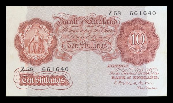 Bank of england ten shillings 1928
