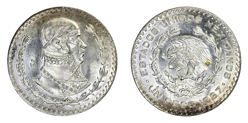 Mexico pesos 1967